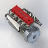 CISON L4-175 17.5cc Mini OHV Inline Four-cylinder Four-Stroke Water-Cooled L4 Gasoline Engine Model for RC Cars Ships(ASSEMBLED)