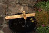 Bamboo Accents Water Fountain & Pump Kit ?C 18 inch, 3 Arm Style Split-Resistant All Natural Bamboo ?C DIY Indoor/Outdoor Zen Garden – Fits 15-30 inch Bowl (not Included)