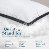 viewstar Bed Pillows King Size Set of 2, Hotel Quality, Down Alternative Big Pillow for Back, Stomach or Side Sleepers, Firm