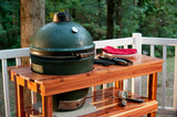 JJGeorge Big Green Egg Table (Long Table for Large Egg) Table Cover Included