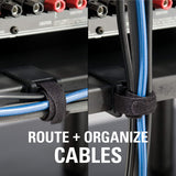 Sanus AV Media Stand with Built-in Cable Mangement & Adjustable Feet – Heavy Duty Design Holds 400lbs of Audio/Video Components – Features Simple 15-Minute Install & Includes All Hardware