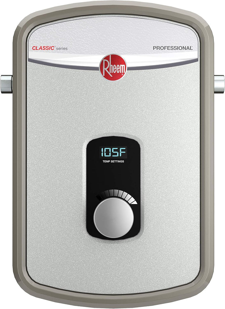 Rheem Professional Classic Tankless Electric RTEX-11 Water Heater, Gray