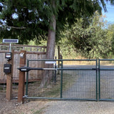 GC GHOST CONTROLS TSS1XP Heavy-Duty Solar Single Automatic Gate Opener Kit for Swing Gates Up to 20 Feet (ft.)