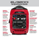 Inverter Generator 3200W EU3200IAN from Honda