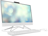 HP 22 All-in-One Desktop, AMD Athlon Silver 3050U Processor, AMD Radeon Graphics, 4 GB RAM, 256 GB SSD, Windows 11 Home (22-dd0210, Snow White)