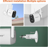 Wireless Outdoor Security Camera, SECRT Battery Powered 1080P WiFi Surveillance Cameras for Home Security System, Color Night Vision, Motion Detection, Siren Alarm and Spotlight, 2-Way-Talk,Waterproof