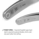 GERMANIKURE Nail Clippers and Sapphire Nail File Set in Black Leather Case ?C Ethically Made in Solingen Germany, FINOX Stainless Steel Tools ?C Professional Quality Manicure & Pedicure Kit for Men