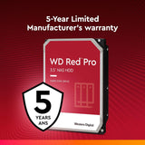 Western Digital 4TB WD Red Pro NAS Internal Hard Drive HDD – 7200 RPM, SATA 6 Gb/s, CMR, 256 MB Cache, 3.5 – WD4003FFBX