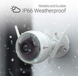 EZVIZ Security Camera Outdoor 1080P WiFi, 100ft Night Vision, Weatherproof, Smart Motion Detection Zone, 2.4GHz WiFi Only(C3WN, 2 Packs)