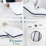 viewstar Bed Pillows King Size Set of 2, Hotel Quality, Down Alternative Big Pillow for Back, Stomach or Side Sleepers, Firm