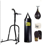 Everlast Dual Station Heavy Bag Stand, 100-Lb, Speedbag, Value Bundle