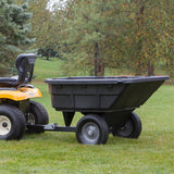 Ohio Steel 15 Cu. ft. Poly Swivel Lawn Tractor Dump Cart 1000P-SD