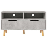 TV Stand, Center Console Storage Cabinet Small Console Table Low Tv Stand Suitable for Office Small Spaces Bedroom Living Room High Gloss White 35.4×15.7×19.1 Engineered Wood
