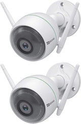 EZVIZ Security Camera Outdoor 1080P WiFi, 100ft Night Vision, Weatherproof, Smart Motion Detection Zone, 2.4GHz WiFi Only(C3WN, 2 Packs)