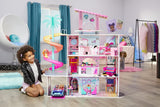 LOL Surprise OMG House of Surprises ?C New Real Wood Dollhouse with 85+ Surprises, 4 Floors, 10 Rooms, Elevator, Spiral Slide, Pool, Movie Theater Drive Thru, Rooftop- Toy Gift for Girls Ages 4 5 6 7+