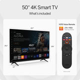 VIZIO 50??? 4K Resolution HDR Smart TV, Dolby Vision HDR/HDR10+, WiFi 6 ?C (Renewed)