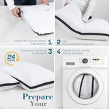 viewstar Bed Pillows King Size Set of 2, Hotel Quality, Down Alternative Big Pillow for Back, Stomach or Side Sleepers, Firm