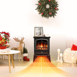 Electric Fireplace Heater with Thermostat Control, 15 Cathedral Stylish Small Fireplace Stove Heater, 3D Realistic Flame Effects, Overheating Safe Design