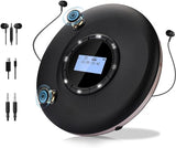 Portable CD Player with Bluetooth, CD Player Portable with Dual Speakers and Anti Shock Skip Protection Rechargeable CD Player Bluetooth for Car with LCD Display Headphone AUX Cable Walkman CD Player