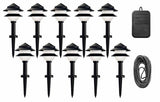 Moonrays 95534 10-Fixture Low-Voltage Plastic Lighting Kit (Black)