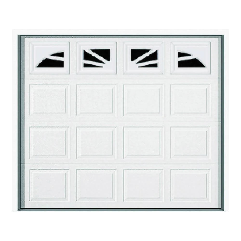 Wayne Dalton 9100 Williamsburg Garage Door 9 ft W x 7 ft H Steel White
