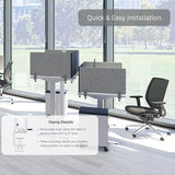 VaRoom – Desk Divider; Sound Proof Dividers – Privacy Shields for Student Desks and Desk Privacy Panels. Cubicle Wall, Desk Divider for Students and Office Divider (Light Grey, 48 W x 18??H)