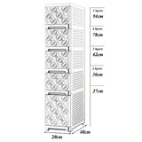 Narrow Bathroom Removable Medicine Cabinet Tall Corner Cabinet with Storage Drawers and Casters, Side Cabinet Crevice Shelf for Kitchen, Living Room, Laundry Room, Bedroom